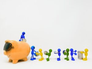 Saving pennies from a piggy bank